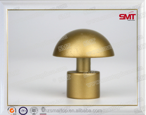 2015 Sıcak satış yeni tasarım Altın mantar kafa perde çubuk / kutup finial - Product Image 1