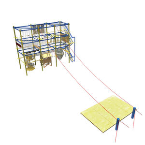 Puente de cuerda con cremallera para patio de recreo al aire libre, para niños - Product Image 1