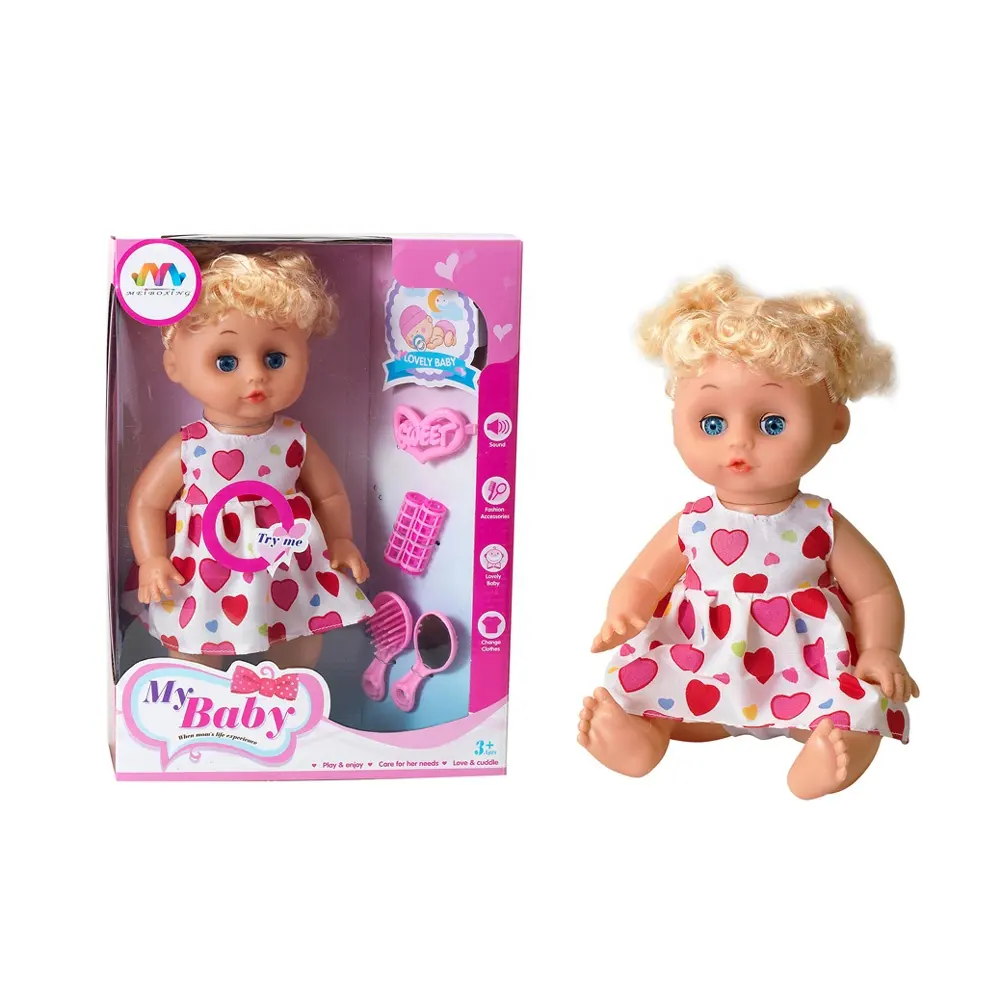 Wholesale 16 inch silicone doll for girl china vinyl realistic alive doll baby.