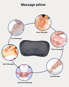 <span class=keywords><strong>Medior</strong></span>-almohada de masaje Shiatsu para el hogar, cojín de masaje de relajación corporal con calefacción eléctrica portátil, vibrador para cuello y cabeza, CC de 12V y 2A - Product Image 3