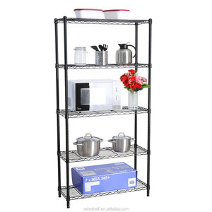 Multifunction Kitchen equip canned goods pots and pans stand mixers dishes bowls wine storage rack wire shelving