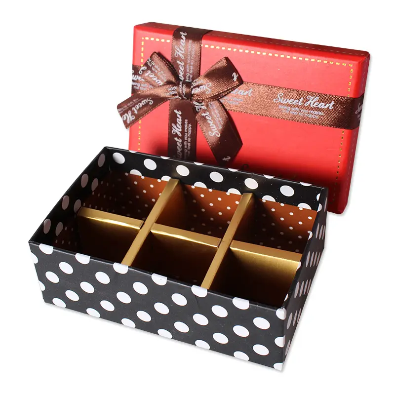 새로운 판촉 일회용 초콜릿 상자/선물 상자/식품 상자 직사각형 모양 금박 스탬핑 엠보싱 매트 라미네이션 기능