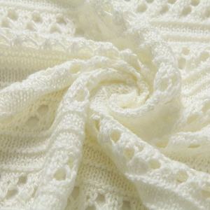 De moda OEM las mujeres hueco vestido de suéter de La Rebeca con botones Tops - Product Image 5