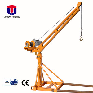 0.5 ton Construction Roof Lifting <span class=keywords><strong>Machine</strong></span> Home verwenden Mounted <span class=keywords><strong>Crane</strong></span> outdoor <span class=keywords><strong>mini</strong></span> tragbare heben kran für verkauf 500kg-20m-220v