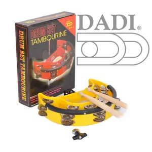 Dadi Bán Buôn Nhạc Cụ Gõ Nhựa Musical Drum Set Tambourine Đồ Chơi Âm Nhạc Tambourine Drum Set