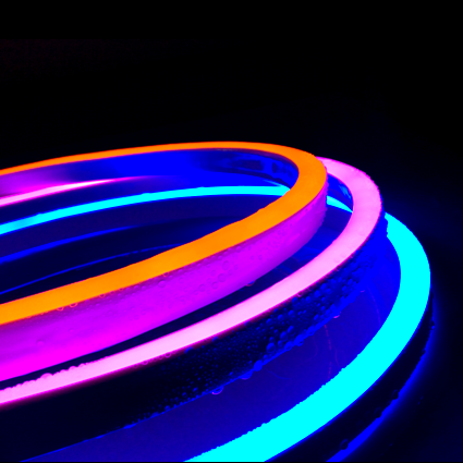 Color Changing Led Neon Sign 120leds 360 Degree Beam Angle Bending Warm White Emitting Color LED Neon Flex Rope Light