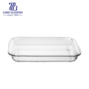 <span class=keywords><strong>Plat</strong></span> à four rectangulaire en verre borosilicate résistant à la chaleur 3000ML - Product Image 1