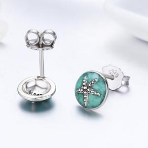 Nuovi <span class=keywords><strong>orecchini</strong></span> da donna con stelle marine fantasia in <span class=keywords><strong>argento</strong></span> Sterling S925 <span class=keywords><strong>orecchini</strong></span> in <span class=keywords><strong>argento</strong></span> di personalità carina SCE205 - Product Image 4