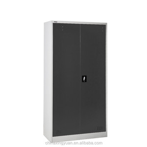 <span class=keywords><strong>Armoire</strong></span> à porte <span class=keywords><strong>coulissante</strong></span> en acier, 4 étagères de séparation, en gris et noir, <span class=keywords><strong>armoire</strong></span> de remplissage, livraison gratuite - Product Image 4