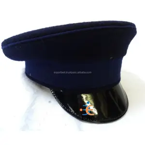 OEM pompiere campana berretto uniforme cappello all'ingrosso ufficiale Peaks cappello nero blu rosso verde grigio e cappelli bianchi con visiera con Badge