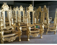 Chaise de mariage baroque à dossier haut, mobilier de gymnastique, vente en gros