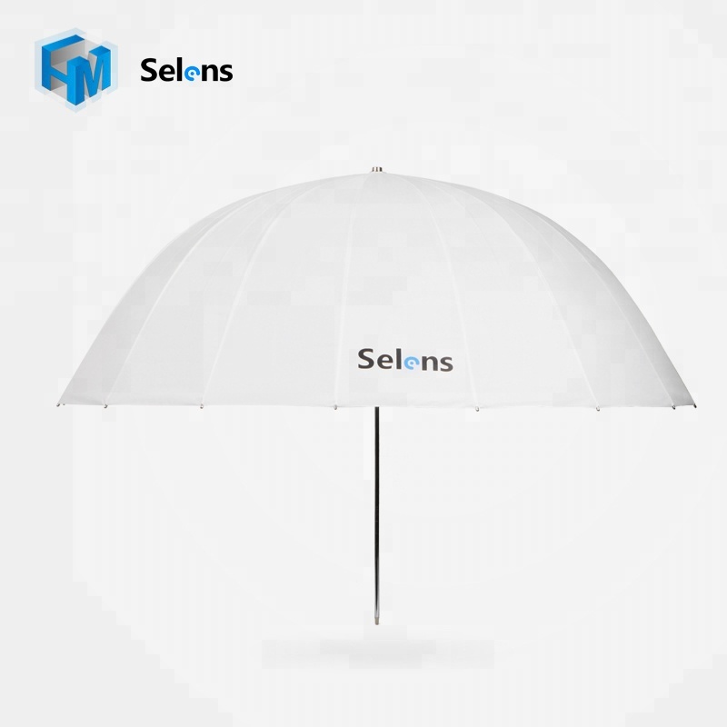 Selens профессиональная 16 ребра U65-T параболическая светоотражающий прозрачный зонт для студийной съемки