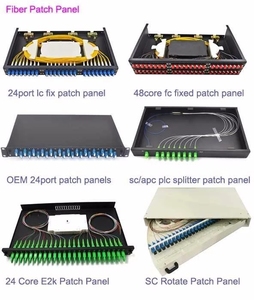 Redes PON 1U 19 "48 núcleo SC/LC estante montaje fijo Panel de conexiones de fibra óptica caja de terminación - Product Image 3