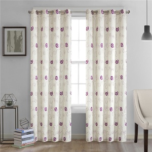 Merveilleux conceptions de Broderie de Nouvelle Conception En Gros Rideau de Fenêtre - Product Image 1