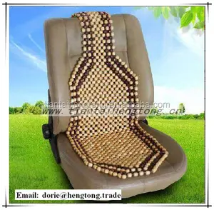 2016 alibaba alfombrilla de asiento de coche con cuentas de madera, cubierta de asiento de coche, cojín de asiento de coche de verano