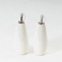 Per la casa di vendita calda logo personalizzato ampolla set di ceramica aceto e olio dispenser set