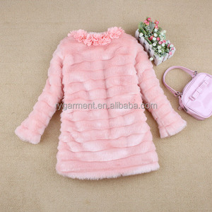 <span class=keywords><strong>L</strong></span>'arrivée de nouveaux manteau en fausse fourrure enfants filles manteaux d'hiver 2015 - Product Image 6