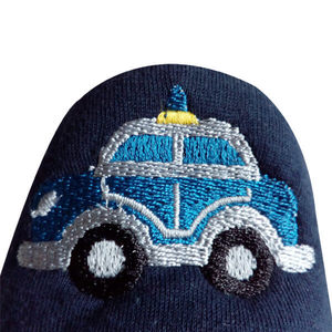 Vente en gros de chaussettes pantoufles de voiture de dessin animé pour garçons-Chaussettes d'hiver épaisses doublées de <span class=keywords><strong>polaire</strong></span> avec poignées antidérapantes, chaussettes pelucheuses OEM - Product Image 4
