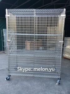 รถเข็นชั้นวางลวด3ด้าน4ชั้นพร้อมแผงปิด - Product Image 4