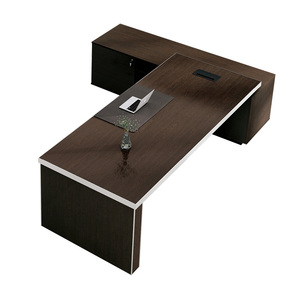 Escritorio de oficina ejecutivo moderno de alta calidad Suministro DE FÁBRICA DE China Muebles de madera MDF Mesa de computadora para el hogar CEO Office Company - Product Image 5