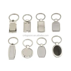 לוגו מותאם אישית עיצוב מתכת שם סובלימציה ריק keychain