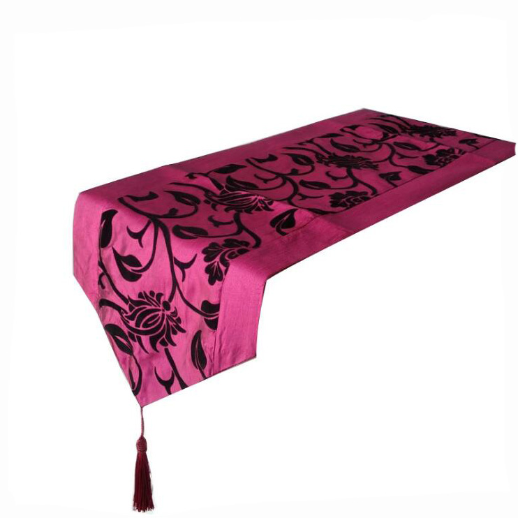 Скатерть различных цветов из полиэстера/хлопка с цветочным принтом