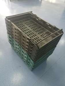 Emballage de légumes de fruits d'emballage en plastique jouet de pile et de nid en plastique emboîtable et empilable caisse en gros caisses boîte panier - Product Image 5