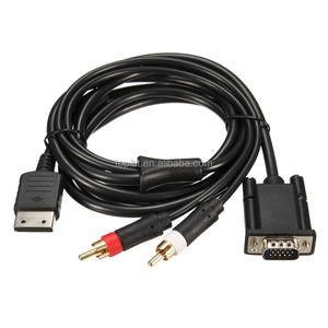 عالية الوضوح كابل تجهيز مرئي الصوت محول RCA HD PAL NTSC ل سيجا كاست Sega DC وحدة تحكم ألعاب اكسسوارات خط الجسم لينة بيند - Product Image 2