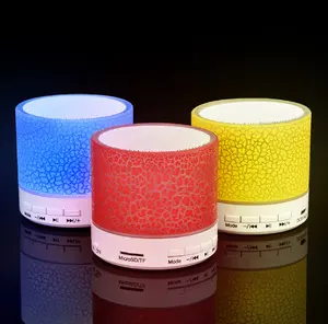 Hadiah Promosi Kecil Speaker Bt Nirkabel Dalam Ruangan Laptop Luar Ruangan dengan Lampu Led Warna-warni