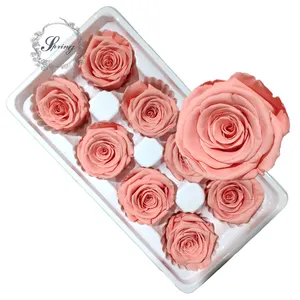 Tacto real suave flores Immortal rosas de frozen para el regalo más lujoso