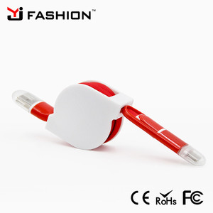 Rétractable USB Data Sync <span class=keywords><strong>Chargeur</strong></span> Câble <span class=keywords><strong>Cordon</strong></span> Fil avec LED lumière Pour Samsung, HTC, Android, <span class=keywords><strong>iPhone</strong></span> 6 Plus 5S 5 iPad - Product Image 4