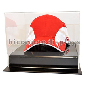 Calidad Garantizada De Mesa Tienda de Ropa Deportiva Superior <span class=keywords><strong>Base</strong></span> de Metal Sombrero O Gorra de béisbol Vitrina de Acrílico - Product Image 1