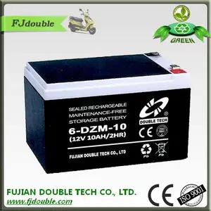 Longue durée de vie rechargeable 6 dzm 10 plomb acide batterie pour ebike