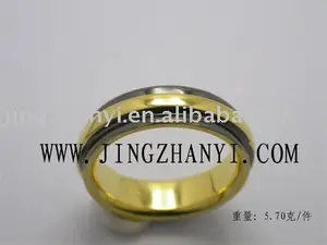 Factory high quality gold like OEM brass & gold wedding rings