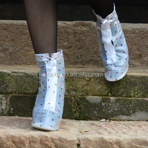 Dernier design – Couvre-<span class=keywords><strong>chaussures</strong></span> <span class=keywords><strong>de</strong></span> <span class=keywords><strong>pluie</strong></span> jetables en plastique pour femmes, à talons hauts, légers, antidérapants et imperméables avec fermeture éclair - Product Image 6
