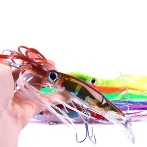 NEWUP 14CM 40G fishing Octopus/ squid /shrimp Jig lure /squid Jig hook silicone skirt