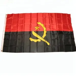 Venta caliente bandera nacional de Angola personalizada Bandera de poliéster
