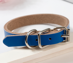 Kerah Anjing Kulit Asli Lembut Logo Laser Terukir Kualitas Tinggi - Product Image 4