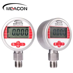 Meacon hoge precisie digitale manometer met roestvrij stalen 0-500bar bandenspanningsmeter maatregel vloeistof en olie