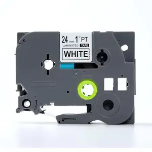 उच्च गुणवत्ता 24mm काले सफेद TZ2-251 पर संगत TZ टेप के लिए P-टच हाथ में लेबल प्रिंटर
