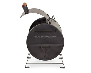 Tabletop Portable acero pesado <span class=keywords><strong>barril</strong></span> cuerpo barbacoa parrillas de carbón fumador para <span class=keywords><strong>camping</strong></span> de exterior Patio - Product Image 5