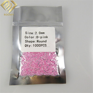 Joyas sueltas 2mm Ronda Rosa CZ Cubic Zirconia <span class=keywords><strong>Gemas</strong></span> - Product Image 2