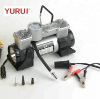 Compresseur d'air 2 en 1 en métal pour pneus de voiture, pompe à air pour véhicules, gonfleur de pneus, 180w, avec lampe, DC 12V, 150psi
