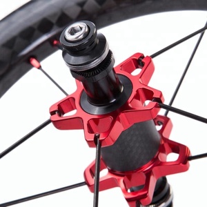 OEM 12 Inch סט גלגל חישורי פחמן גלגלי אופני דחיפה 6901 מסבים