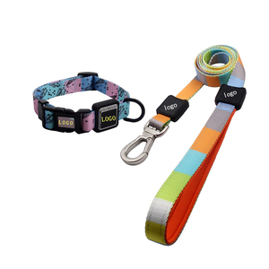 Top selling dog products custom free design dog accessories nylon pet collar leash