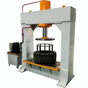 Hydraulic press machine for solid forklift tire replace / dismounting