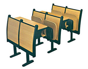 MDF and Chromed Metal Used School Furnture Student <strong>Shelf</strong> <strong>Desk</strong> and Chair H-745 - Product Image 5