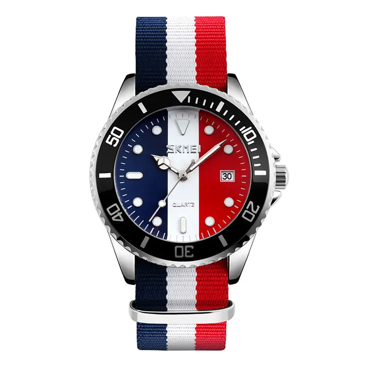 Alibaba hot sale watch skmei 9133 advertising wrist watch , waterproof nylon band quartz reloj king quartz watches