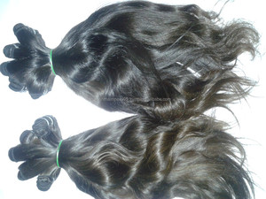 Extensiones de cabello humano Remy indio virgen 100% de alta calidad 7A crudo sin procesar Tejido estilo ondulado longitud estirada 28-30 pulgadas - Product Image 2