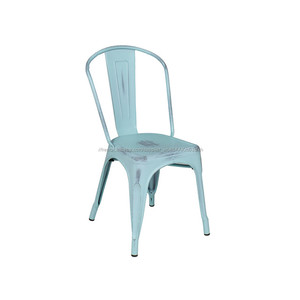 Métal industrielle chaise avec siège en bois utilisé pour restaurant - Product Image 6